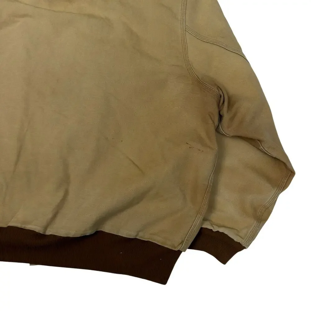 Carhartt J131 brown hooded work wear jacket